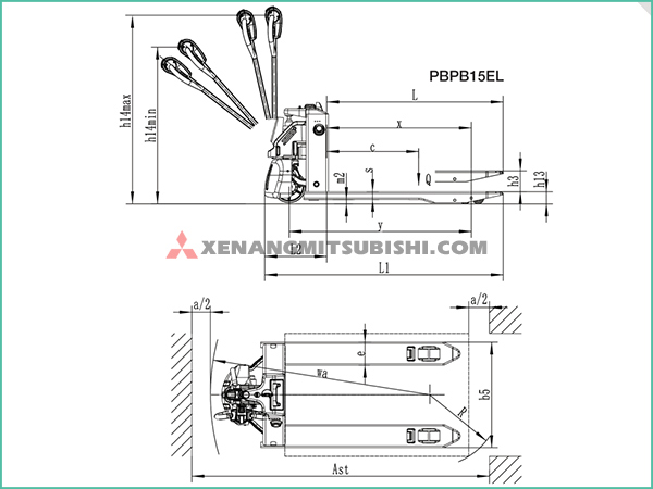 Xe nâng tay điện thấp tự động 1.5 tấn MLift MỚI 100%